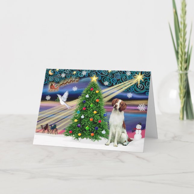 Magia de Navidad Brittany Spaniel (Anverso)
