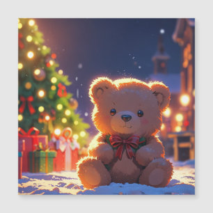 Magia de Navidad del Osito de Peluche en Pueblo Ne