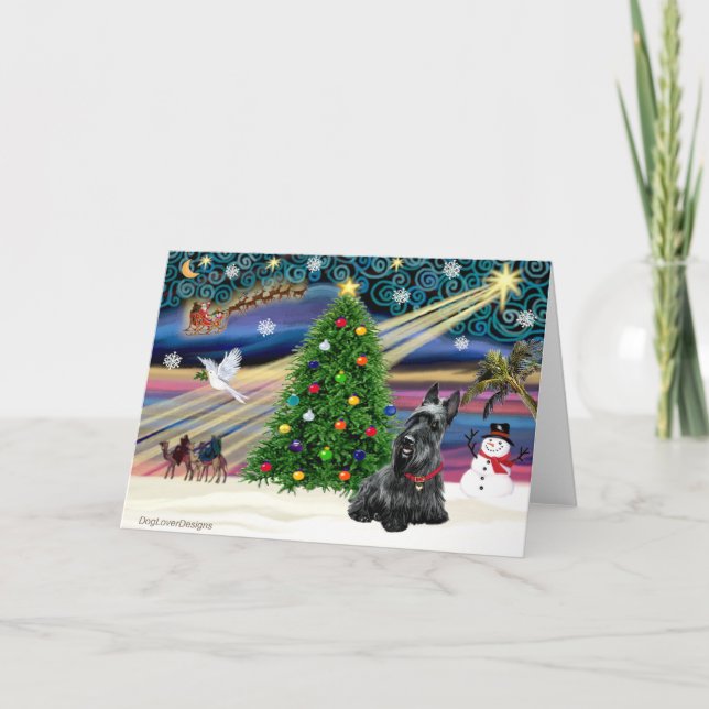 Magia de Navidad Scottish Terrier 2B (Anverso)