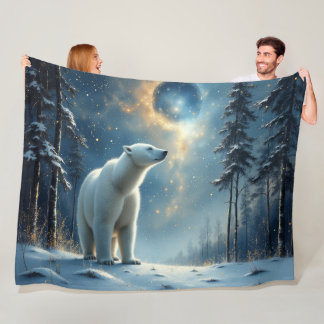 Magia de oso polar en la nieve