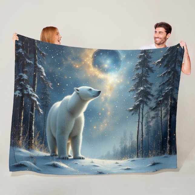 Magia de oso polar en la nieve (In situ)