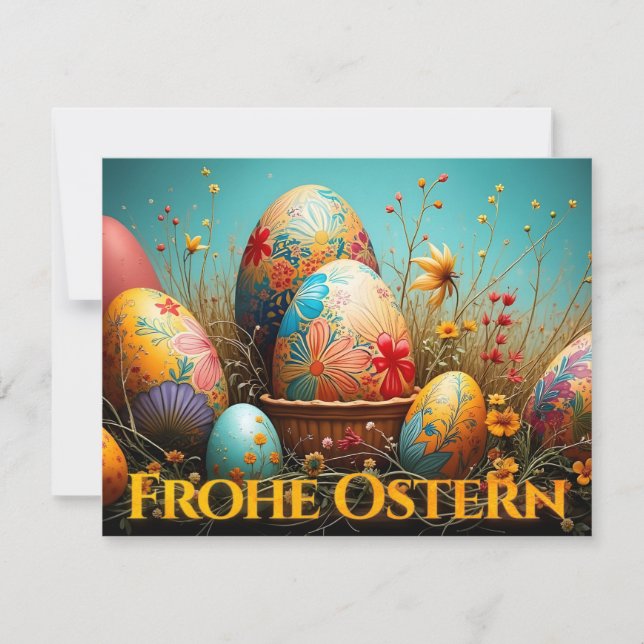 Magia de primavera con huevos de Pascua (Anverso)