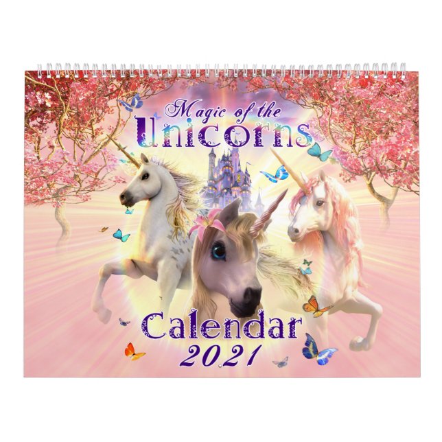 Magia del calendario Unicornios 2021 (Tapa)