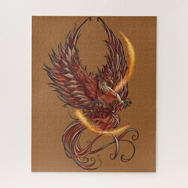 Magia del pájaro de Phoenix rompecabezas de 520 (Vertical)