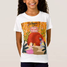 Magia en Progreso Chica camiseta de finas Jersey