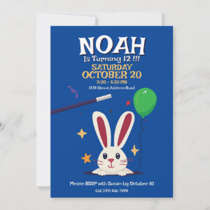 Magia Magia Show Invitación a la fiesta de cumplea