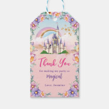 Magia Princess Castle Birthday Gift Etiqueta