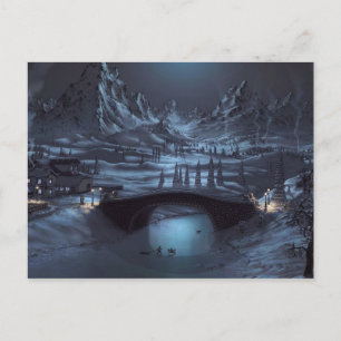 Magia Tarjeta de Post Noches de Invierno