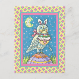 MAGIC BARN OWL & EASTER BASKET, TARJETA POSTAL DE