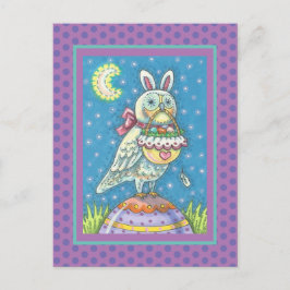 MAGIC BARN OWL & EASTER BASKET, TARJETA POSTAL DE