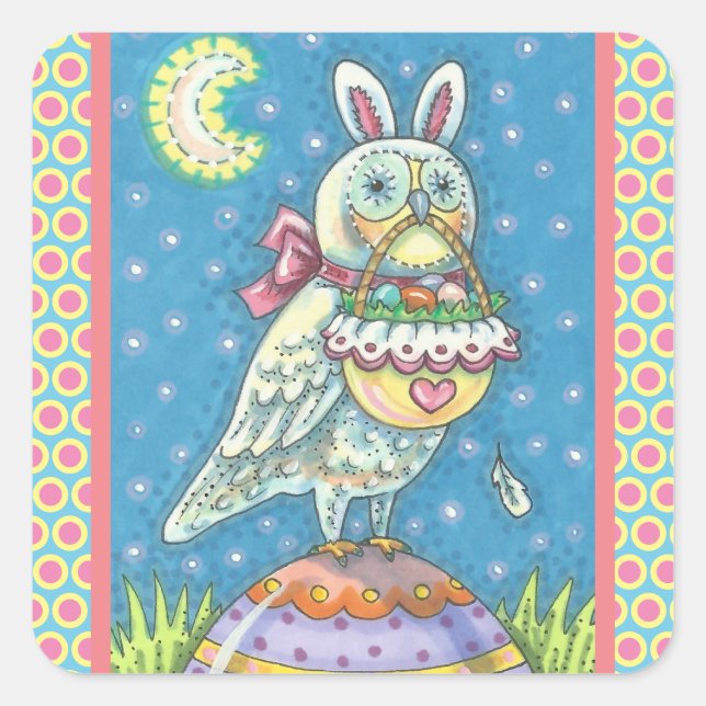MAGIC BARN OWL & EASTER HUEVE BASKET, PEGATINAS DE (Anverso)