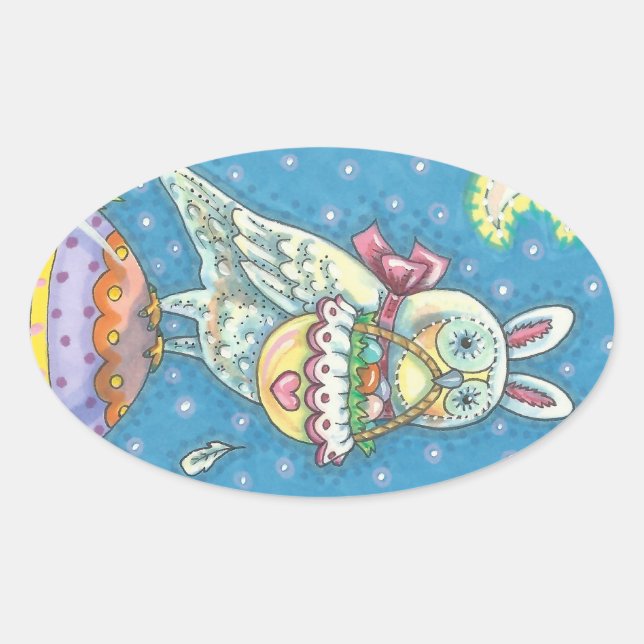 MAGIC BARN OWL & EASTER HUEVE BASKET, PEGATINAS DE (Anverso)