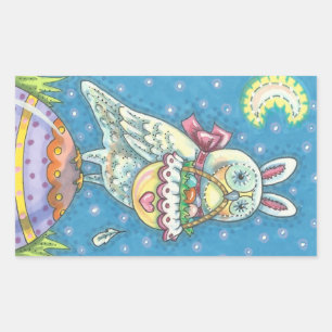 MAGIC BARN OWL & EASTER HUEVE BASKET, PEGATINAS DE