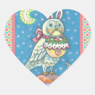 MAGIC BARN OWL & EASTER HUEVE BASKET, PEGATINAS DE