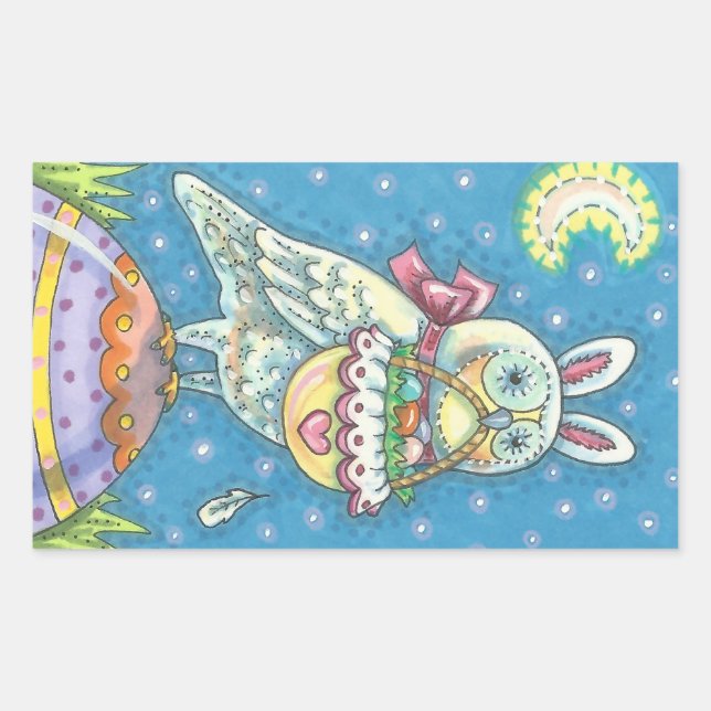 MAGIC BARN OWL & EASTER HUEVE BASKET, PEGATINAS DE (Anverso)