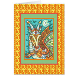 MAGIC CANDY CORN DRAGON, HALLOWEEN FANTASY CARTA
