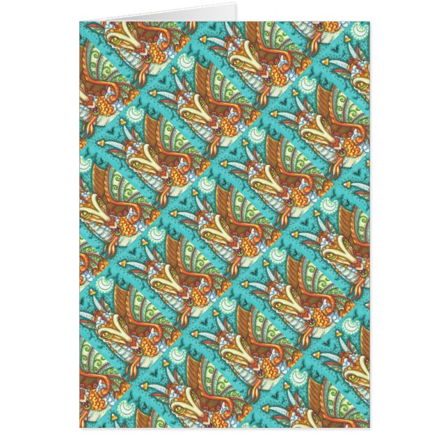 MAGIC CANDY CORN DRAGON, HALLOWEEN FANTASY CARTA (Frente)