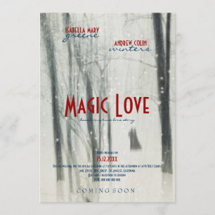 Magic Love - Boda Movie Poster Style Invitación