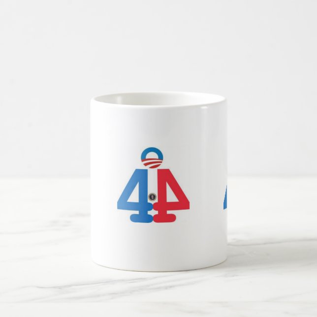 Mágica 44.o PRESIDENTE de la taza de los E.E.U.U. Barack (Centro)