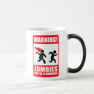 Mágica ¡Advertencia! Los zombis pueden ser taza
