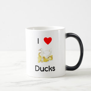 Mágica Amo la taza de los patos