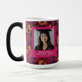 Mágica Anémonas Negras Taza Graduada con Patrón