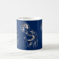 Aquel soñando lobo joven taza