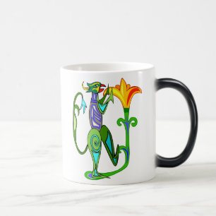 Mágica Arte Deco Egipcio con taza de flor de loto