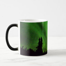 Mágica Aurora boreal de Alaska Morphing la taza
