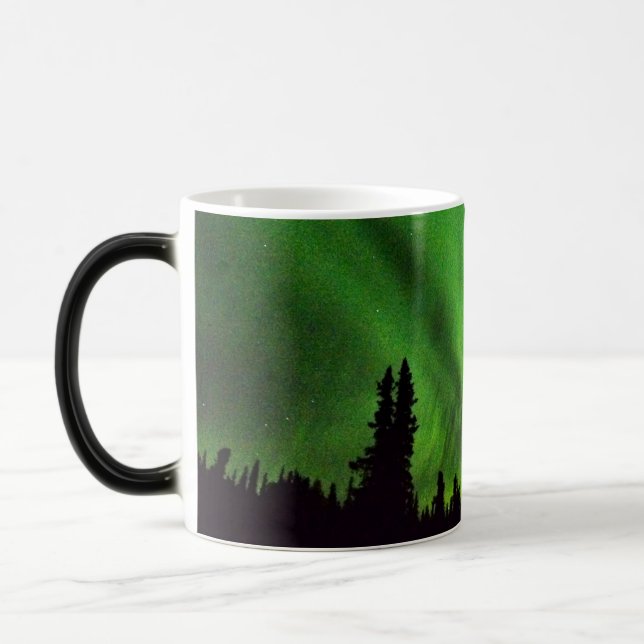 Mágica Aurora boreal de Alaska Morphing la taza (Izquierda)