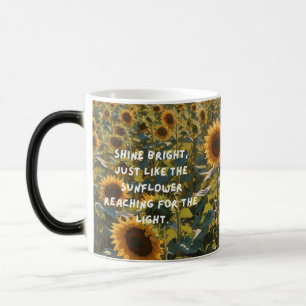 Mágica Campo de girasol magia revelan taza - Brilla como