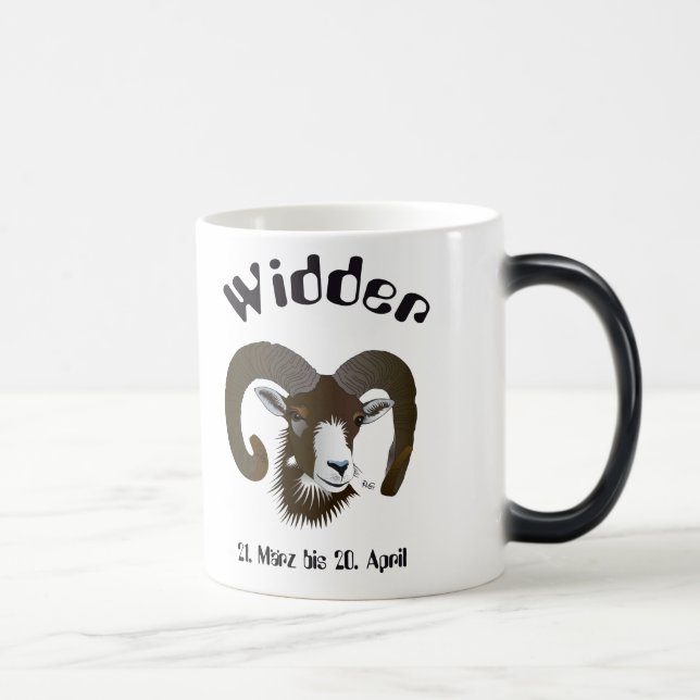 Mágica Carnero - Sternzeichen taza (Derecha)