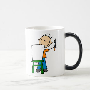 Mágica Chico Pintando Taza