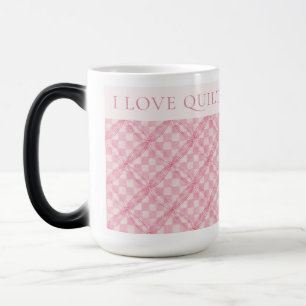 Mágica COLCHA DE VERIFICACIÓN ROSA Taza Alta Morfing / Ru
