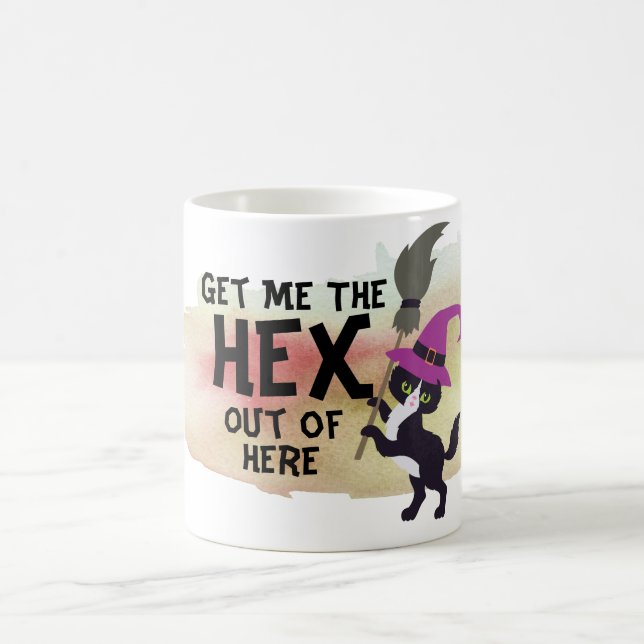 Mágica Consígueme la taza de hex - café humorístico de ha (Centro)