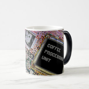 Mágica CPU - Unidad de Procesamiento de Café taza de café