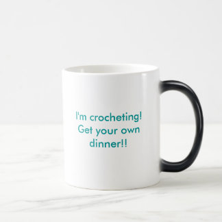 Mágica ¡Crocheting! ¡Consiga su propia cena!! Taza