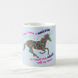 Mágica Deseo que fuera un unicornio… Taza
