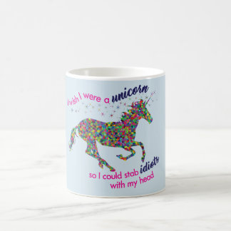 Mágica Deseo que fuera un unicornio… Taza