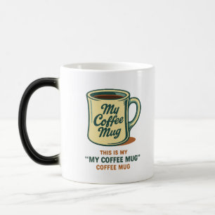 Mágica Diseño de humor de taza de café retro