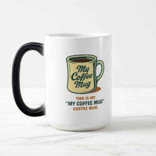 Mágica Diseño de humor de taza de café retro