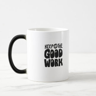 Mágica Diseño de taza de tipografía / escribe y bebe.