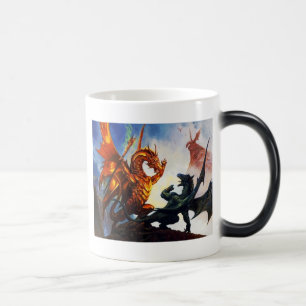 Mágica Dos dragones en una taza