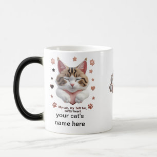 Mágica Flauta taza de corazón de gato - Morphing Magic Cu