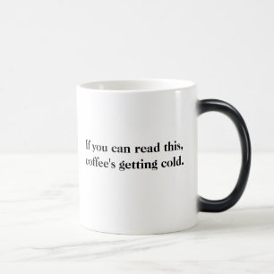 Mágica La taza Morphing fría que consigue del café