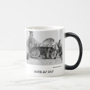 Mágica Las series azules de la taza de Heeler "hacen mi