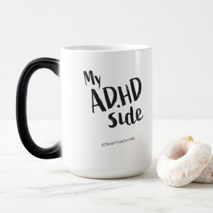 Mágica Mi lado TDAH / Mi lado TOC Taza divertida de dos c