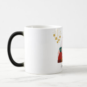 Mágica navidades felices adoran la taza para unas vacacio
