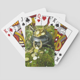 "¡Mágica olla de oro!" Cartas de póquer