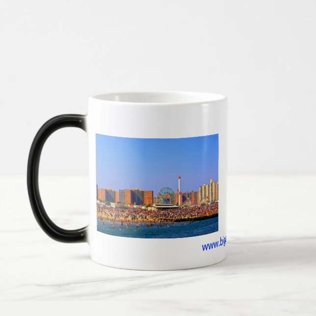 Mágica Playa de Coney Island - taza de NYC (Izquierda)